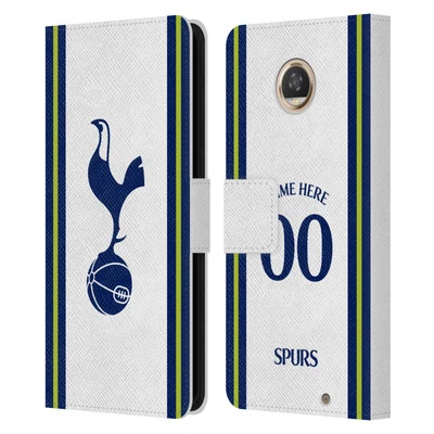 CUSTOM TOTTENHAM HOTSPUR F.C. 2022/23 KIT LEATHER BOOK CASE FOR MOTOROLA PHONES - Image 1 of 4