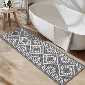 -Waffle Runner Rug, Super Absorbent Bath Mats for Bathroom, Machine Washable ... - Picture 1 of 7