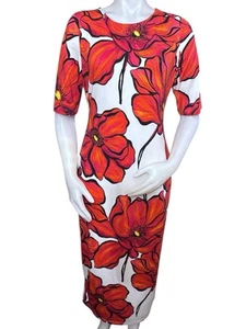 Milly Windflower Jersey Sheath Midi Dress Size 12 NWT - Picture 1 of 9