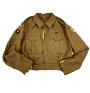 British Army WW2 Style Battledress Jacket Greek Post War With Queens And Gurkha - Picture 1 of 9