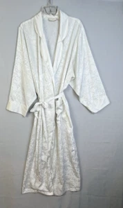 Victoria's Secret Gold Tag Vintage Robe Women Large Ivory Long Kimono Wrap - Picture 1 of 10