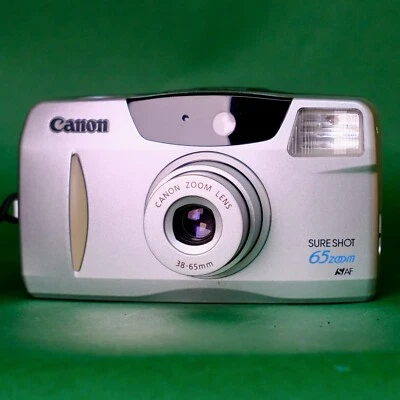 Canon Sure shot 65 Zoom 35mm Point and Shoot Film Camera Working Student Lomo - Image 1 of 4