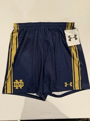 Pantalón Corto de Fútbol Under Armour Notre Dame Irlandés Gametime Para Hombre Grande Azul Marino UJUSG1 Foto 1 de 3