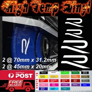 4x Golf Gti R MK6 MK7 MK7.5 High Temp Brake Caliper Stickers Decals Motorsport - Picture 1 of 4
