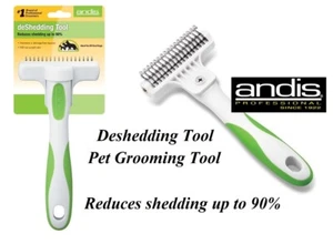 ANDIS COARSE Pet Coat Hair DESHEDDING STRIPPING RAKE Dematting Tool Mat De-Shed - Picture 1 of 6
