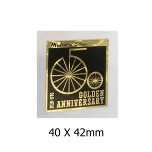 Malvern Star Golden Anniversary 1970 gold decal retro vintage - Picture 1 of 1