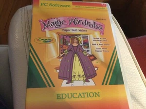 NEW SEALED MAGIC WARDROBE CRAYOLA PC SOFTWARE PAPER DOLL MAKER AGES 6-12 - Picture 1 of 2
