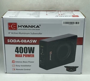 Subwoofer compacto para automóvil H YANKA SODA-08ASW 400W 8 pulgadas debajo del asiento con amplificador incorporado - Imagen 1 de 6