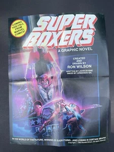 Poster - 1983 Super Boxers Marvel Promo Poster 14" x 11" Ron Wilson Art - Bild 1 von 1