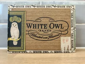 Vintage White Owl Brand Havana General Cigar Co Inc Box Rare Writing Inside Box - Bild 1 von 9