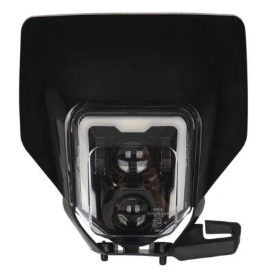 LED Headlight Black Bezel w/DRL for Husqvarna 701 Enduro Supermoto FE FC TE TX - Image 1 of 4