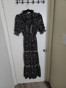 Max Studio Women's Floral Dresswith Ruffled Sleeves Size S - Picture 1 of 4