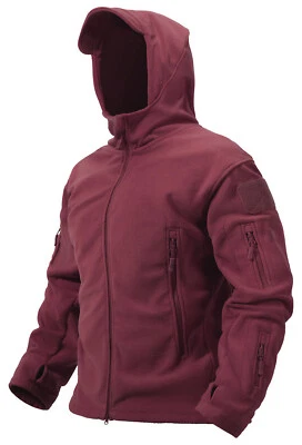 Mens Fleece Full Zip Jackets Hoodies Winter Outdoor Windproof Warm Hunting Coats - Image 1 of 4