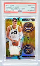 WALKER KESSLER 2022-23 Panini Select  Jersey Rookie Draft Selections JAZZ PSA  9