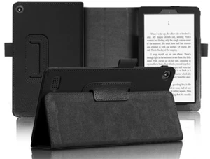 BLACK FLIP FAUX LEATHER CASE COVER FOR SAMSUNG GALAXY TAB A T290 8.0 2019 - Picture 1 of 7