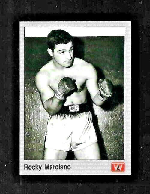 Cartão de boxe esportivo Rocky Marciano "The Brockton Bomber" 1991 AW #105 - Imagem 1 de 1