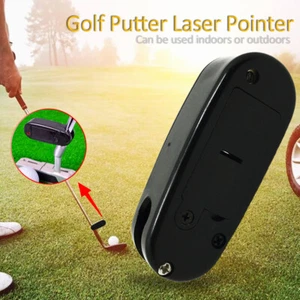 Mini Black Golf Putter Laser Pointer Putting Training Aim Line Improve Aid Tool - Picture 1 of 10