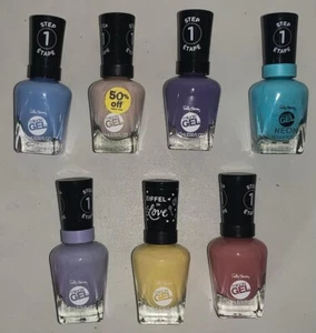 Lot of 7 Miracle Gel Neon Nail Polish for Women by Sally Hansen - 0.5 oz each. - Picture 1 of 23