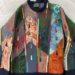 Coogi Multicolor Vintage Strickpullover Wolle Damen Größe Small - Bild 1 von 12