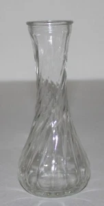 Vintage Hoosier 4064 Swirl Glass Bud Vase 6" Tall / #4 - Picture 1 of 7