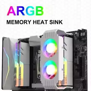 RAM Memory Cooler 1000-4500RPM RAM Radiator ARGB Sync Cooling Fan For DDR2/3/4/5 - Picture 1 of 16