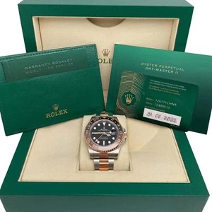 Rolex GMT-Master II 126711CHNR Everose Gold Root Beer Automatic Watch 2023 B&P - Picture 1 of 11