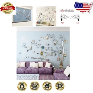 Waterproof Tree Wall Sticker with Photo Frames - Perfect for Living Rooms - Picture 1 of 9