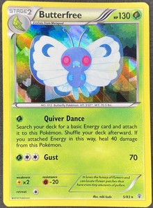 Pokémon Butterfree 5/83 GEN Generations NM