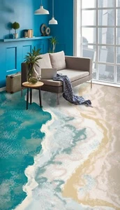 3D Beach Ocean I5936 Floor WallPaper Murals Wall Print Decal AJ Coco 2024 - Picture 1 of 5