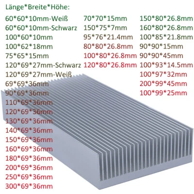 Dissipatore di calore larghezza 60 mm-99 mm alluminio anodizzato radiatore dissipatore di calore - Immagine 1 di 4