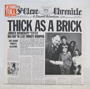 JETHRO TULL / THICK AS A BRICK JAPAN ISSUE LP W/ INSERT - Picture 1 of 9