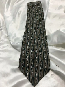 MARTIN WONG MENS TIE  GRAY/GREEN   - Picture 1 of 3