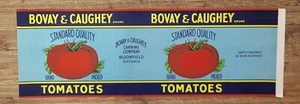 CANADA Sample Can Label Bonvay & Caughey Tomatoes Bloomfield Ontario - Picture 1 of 1