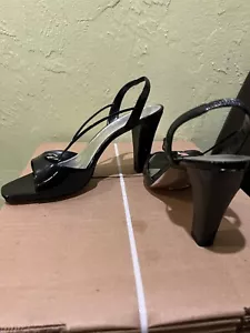 Anne Klein Gemm Slingback High Heel Sandal in Black Size 9.5 MSRP $89 - Picture 1 of 5