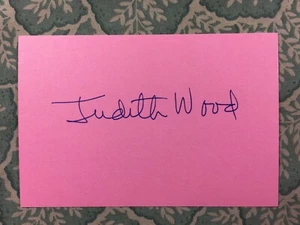 Judith Wood - Ragazze lavoratrici - Riffraff - Il divorziato - Autografato 1981 - Foto 1 di 2