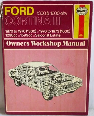 Haynes - Ford Cortina III - 1300 Y 1600 OHV 1970 - 1976 - Manual Del Propietario - Imagen 1 de 4