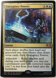 MTG EMERGENCY POWERS 169/259 RAVNICA ALLEGIANCE MYTHIC RARE NEAR MINT - Picture 1 of 2
