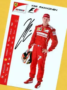 Kimi RAIKKONEN - Kimi Raikkönen (5) AK Bild - Print Copy - 13 x 18 + FERRARI AK - Bild 1 von 1