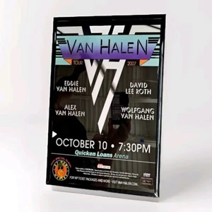 Van Halen Framed Concert Poster, Quicken Loans Arena Cleveland - Picture 1 of 2