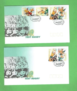 #D166.  TWO 1999 AUSTRALIAN RUGBY UNION TEST  CENTENARY UNUSED STAMPED ENVELOPES - Bild 1 von 2