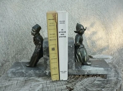 Serre-livres anciens enfants hollandais années 30-40 - Photo 1/4