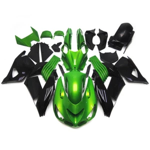 Green Black Bodywork fit for Kawasaki Ninja ZX14 2006 07 2011 Injection Fairings - Picture 1 of 1