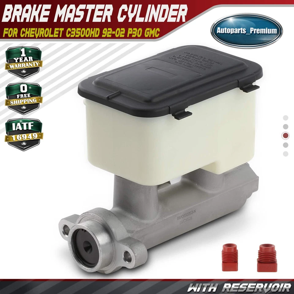 Cilindro maestro de freno con depósito para Chevrolet C3500HD 1992-2002 P30 GMC P3500 Foto 1 de 4