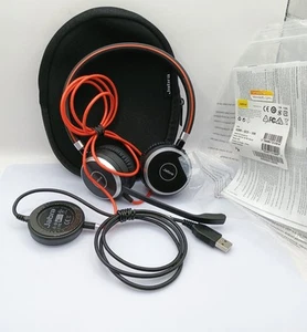 Jabra Evolve 40 Professional UC Stereo Over The Ear Wired Headset HSC017 - Picture 1 of 9