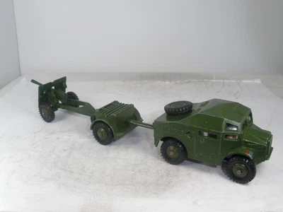 England Dinky Toys #697 Juego de campo de 25 libras EXCEPCIONAL CON VENTANAS Foto 1 de 4