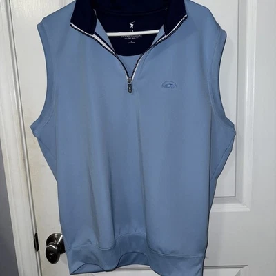 Chaleco para Hombres F&G Tech Cuarto Cremallera en Azul Claro Grande ($138) Foto 1 de 4