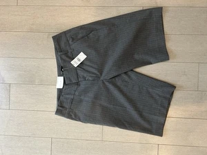 NEW! Gray Pin Strip Banana Republic Shorts Size 8 - Picture 1 of 3