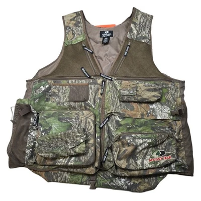 Chaleco de Caza Mossy Oak Obsession Camuflado Para Hombres 2XL Verde Multi Bolsillos Acolchado Foto 1 de 4