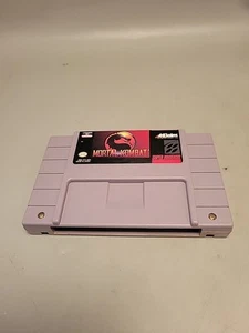 Mortal Kombat - SNES (Super Nintendo, 1992) Authentic Tested  Cartridge Only - Picture 1 of 3