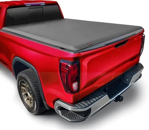 Soft Roll-Up Truck Bed Tonneau Cover Compatible with 2019-2026 Chevy Silverado G - Picture 1 of 12